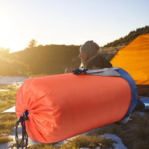 Outdoor sleeping bag storage, compression storage, camping storage orangel 2