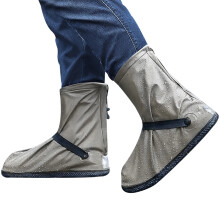 Cubrezapatos impermeables de diseño ajustable, plegables y portátiles para un fácil almacenamiento, con reflector de seguridad, suela de goma
