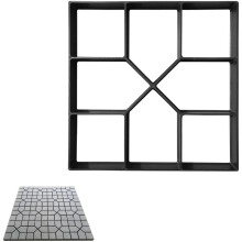 Molde robusto para pavimentação de caminhos, moldes de plástico reutilizáveis para pavimentação de concreto em gramados, pátios e jardins,