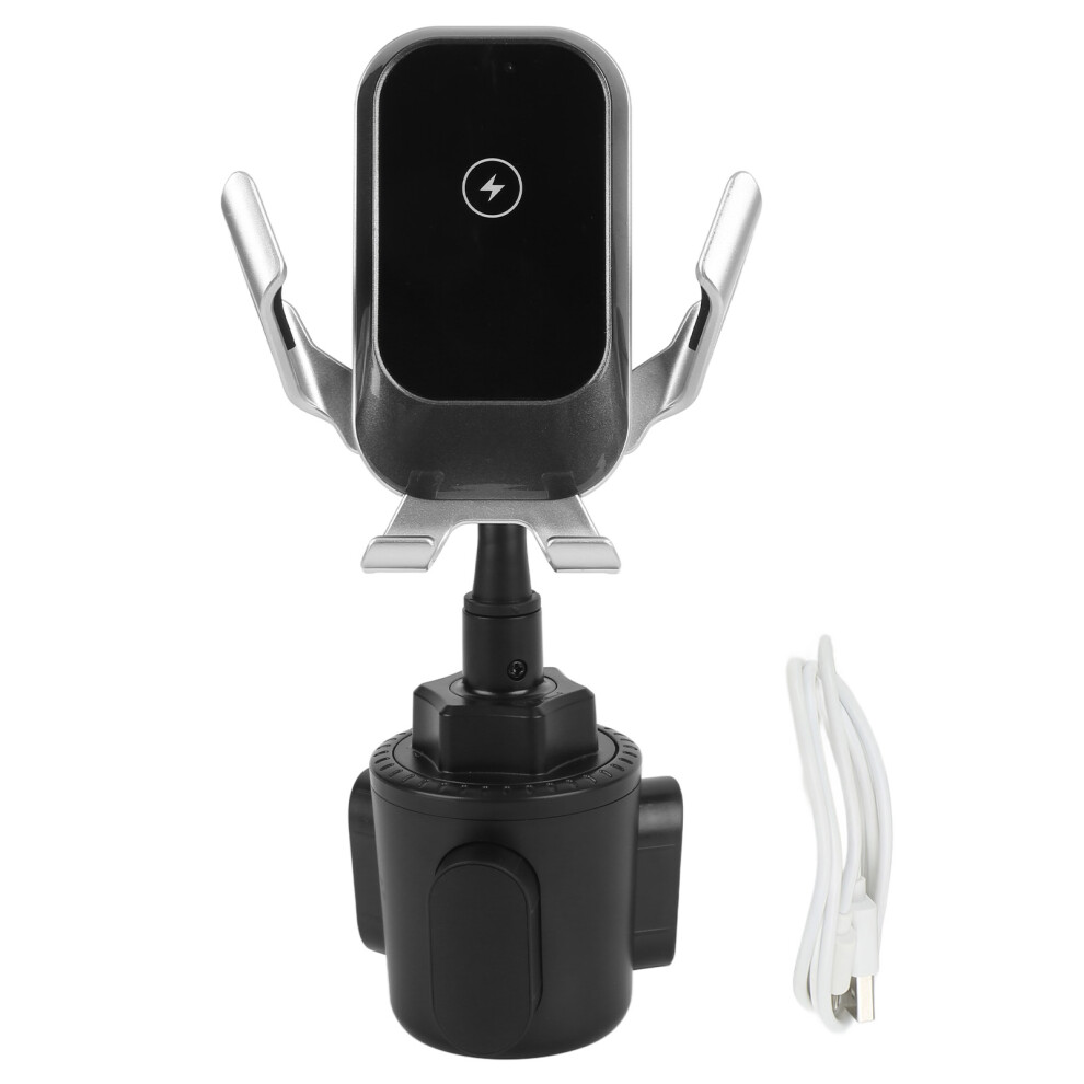 360 Rotation Bracket Mount Quick Extension Long Arm Ultra-Stable No Shaking Design Touch Induction Wireless Car Charger Mount Compatible W/ Iphone 9139052938601