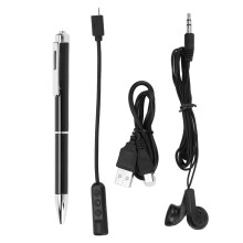 Enregistreur vocal à commande vocale avec microphone à réduction de bruit dynamique et IA – Qualité sonore claire – Extension de mémoire par