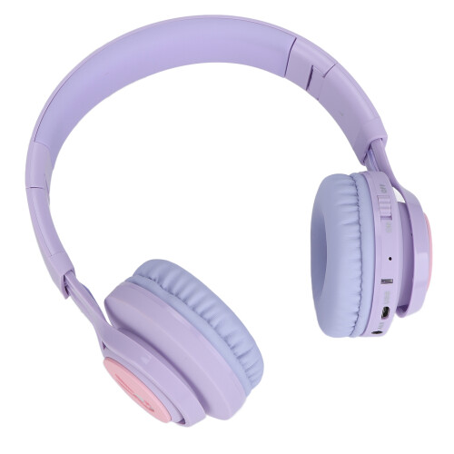 Ασύρματα ακουστικά για παιδιά με φως LED Bluetooth, περιορισμό έντασης ήχου, πτυσσόμενα 1