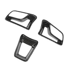 Accessori interni per volante in fibra di carbonio, stile alla moda, materiale premium, adesivi per volante, design innocuo, decorazione