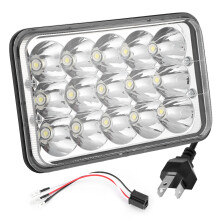 Faro sigillato con migliore dissipazione del calore, fari a LED Hi Lo per camion e auto, super luminosi, impermeabili, montaggio universale, plug &