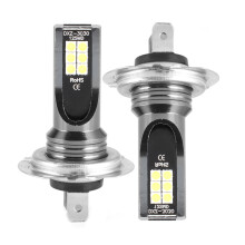 Ultraheldere mistlampen H7, plug-and-play installatie zonder adapter, compacte H7 LED-lampen voor verbeterde zichtbaarheid op de weg, lange