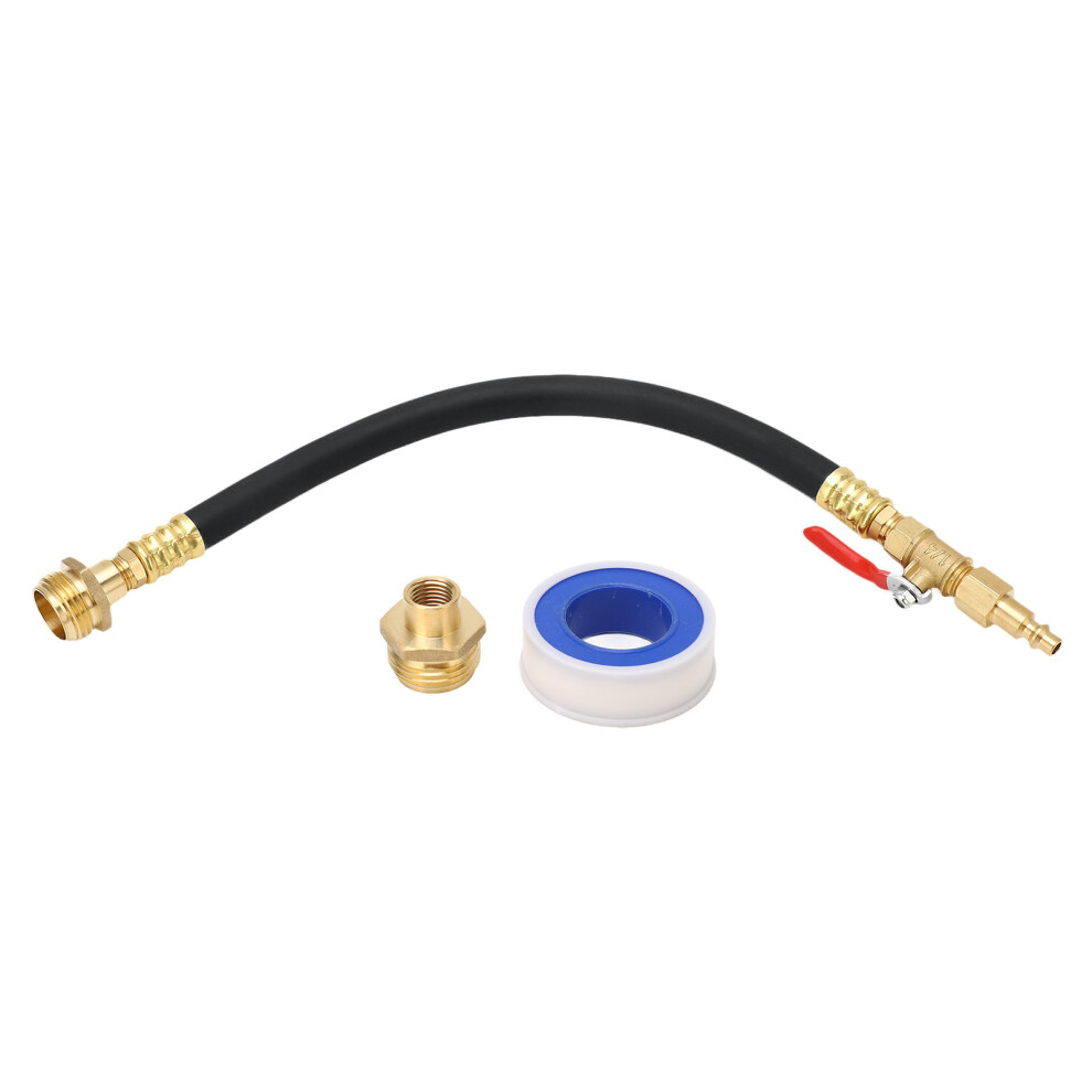 Sprinkler Winterization Kit Air Compressor Quick Connect Shut Off Valve Water Blowout Adapter 4 Rv Camper Boat Corrosion Resistant Flexible Hose 9139052031388