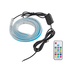 RGB meerkleurige dagrijverlichting, waterdichte LED-strip voor autokoplampen met RF-afstandsbediening en inkortbaar LED-stripontwerp, flexibele