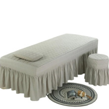 Massage table cover, elastic spa table cover, salon couch sheet (Gray, 70x190cm)