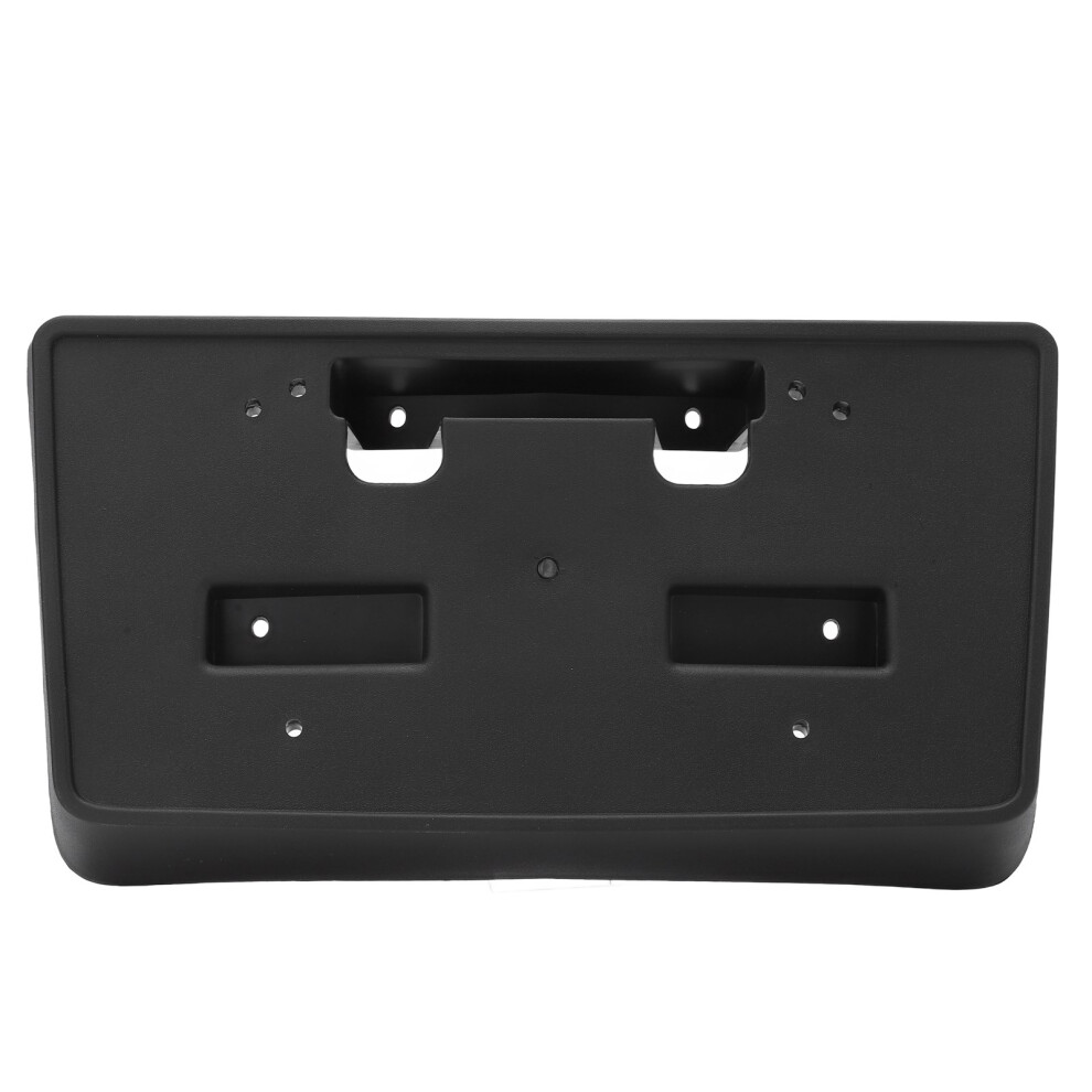 Front License Plate Frame Compatible W/ Chevy Silverado 1500 2014 2015 Textured Durable Plastic Direct Fit Vehicle Specific Tag Mount Black 9139052938113