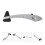 1 piece triangular diagnostic reflex hammer for reflex testing, multifunctional with ergonomic design for nerve examinations and massage. 5