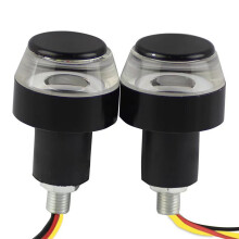 LED-Lenkerendleuchte für Motorräder, Lenkerblinker, Tagfahrlicht, 12 V, hohe Helligkeit, wasserdicht und stoßfest