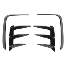 Divisor de labio para parachoques de coche, difusor antichoque con superficie resistente a los arañazos y acabado negro piano, difusor de