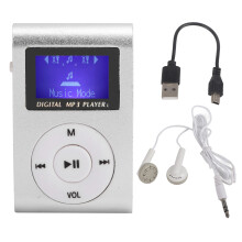Bärbar MP3-spelare för sport och resor, förlustfri ljudkvalitet, kompakt musikspelare med mini LCD-skärm, lång batteritid, MP3-spelare för vuxna