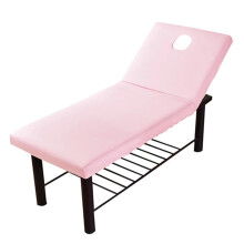 Massage table cover 70x190cm fitted sheet for massage table, elastic full cover, elastic band, massage SPA treatment bed cover with face hole (E)