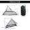 Camping bed mosquito net carrying bag triangular mosquito net outdoor fly net camping black 5