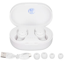 Trådlösa hörlurar Bluetooth 5.1 HiFi Stereo Kraftfull bas Svettålig Ergonomisk design On-Ear-kontroller för musik Fitnesssamtal