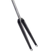 3K Carbon Fiber Road Bike Fork 700C Bicycle Rigid Front Fork VBrake Ultra 340g 28.6mm (Color: Matte Black, Size: 700C)