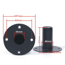 Base de haut-parleur en fer, sièges sonores-107X83 fer Y280