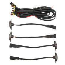 Wasserdichte LED-Frontgrillleuchte, universell passend für 4 Fahrzeuge, helle Lichtausbeute, robustes Material, LED-Grillleuchten mit 6 Dioden pro
