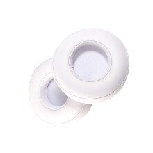 Oreillettes souples, éponges pour écouteurs, housse de-Blanc