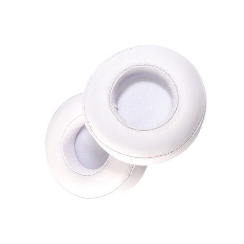 Oreillettes souples, éponges pour écouteurs, housse de-Blanc