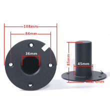 Base de support de haut-parleur en métal, sièges-108x84 fer