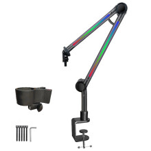 Support de bras de micro à lumière LED-Base monobloc YZ 38