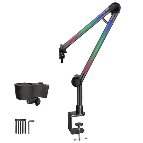 Support de bras de micro à lumière LED-Base monobloc YZ 38