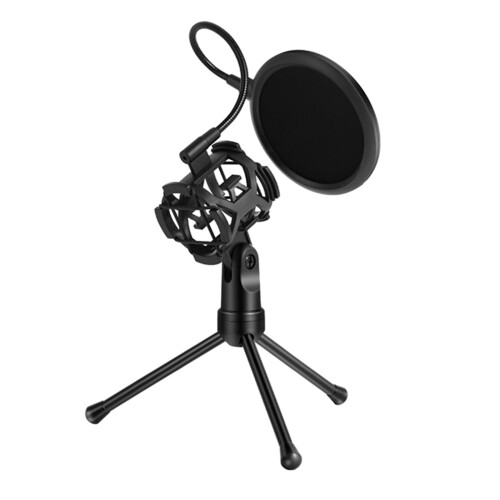 Support anti-choc pour microphone et pare-brise avec trépied