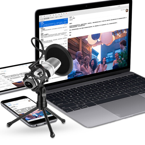Support anti-choc pour microphone et pare-brise avec trépied 1