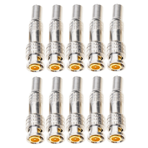 BNC Male Connector for CCTV Security Camera System Coax-10