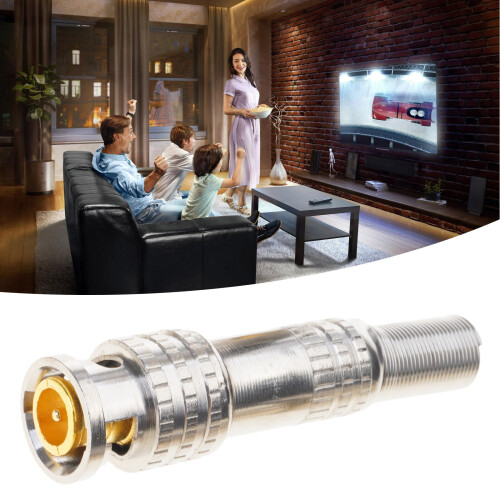 BNC Male Connector for CCTV Security Camera System Coax-10 1