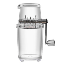 Snow Cone Machine, Shaved Ice Machine, Hand Crank, Portable Ice Breaker (Transparent)