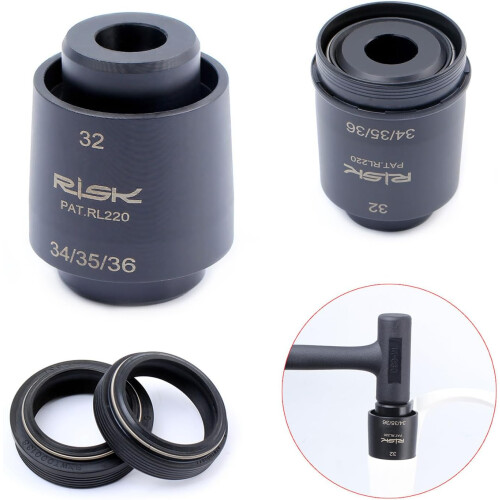 Bicycle fork dust seals, installation tool, compatible with 32/34/35/36 mm outer diameter 1