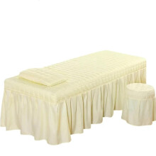 Massage table cover, solid wood, skinfriendly, full cover with hole, 5 sizes (Beige) Ref: 1112