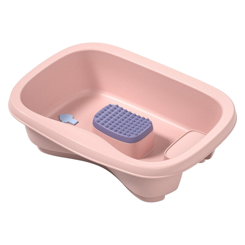 Pink Bedside Shampoo Basin Bath Aid Stable For Hair Washing Of Elderly People