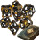 Polyhedral RPG Dice Set  Metal Tabletop Dice, Steampunk RolePlaying Game Dice 5