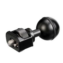 Verstelbare 1/4 draad armatuur-Zwart 25,4 mm balhoofd