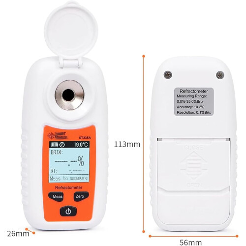 Fructose meter, 055% Portable handheld, Temperature compensation: 10C40C, For beverages 2