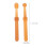 1Set Chocolade Kleurige Silicone Tandborstel En 3
