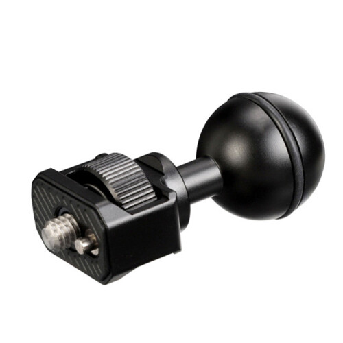 Compactly 1/4 Screw Thread Ballhead-Black 25.4mm Ballhead