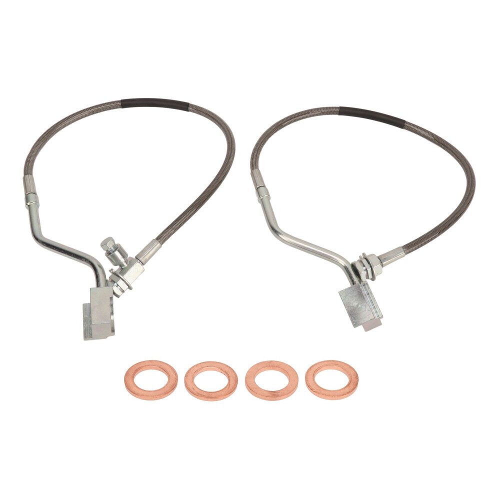 Stainless Steel Brake Lines 4 F Series Trucks Dot Certified Extended Front Line Superior Protection Durable Outer Layer Leak Free Design Braided 9139052040038