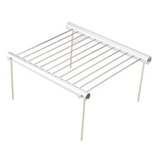 Portable Compact Camping Grill, Stainless Steel Clamp BBQ Tube Outdoor Backpackers, Convenient Folding Grill for Travel with Easy Assembly