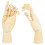 2 Stuks Beweegbare Gewrichtspop Handmodellen Schetsen Sieraden 1