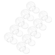 10Pcs Diy Snow Globe Clear Plastic Water Globe For Christmas Crafts