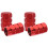 4Pz Tappi Valvola Auto Rosso in Alluminio Resistenti E Impermeabili 11