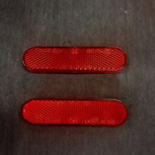 Adesivo refletivo para uso externo, refletores vermelhos com construção durável, à prova d'água, resistente a arranhões, alto efeito refletivo,