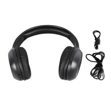 Brusreducerande trådlösa hörlurar med Bluetooth-anslutning, bekväm passform, huvudband, inbyggd mikrofon, 3,5 mm trådanslutning för pålitlig