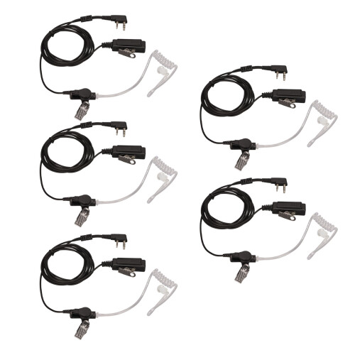 Ενσωματωμένο μικρόφωνο PTT για επικοινωνία hands-free, ακουστικό Walkie Talkie με ανθεκτικό 2