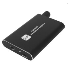 Amplificateur de casque portable à gain à deux étages, amplificateur de casque HiFi de qualité sonore supérieure, entrée/sortie AUX 3,5 mm pour